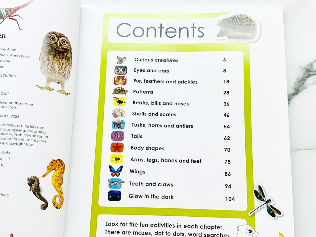 Curious Creatures with Stickers and Activities to make family learning fun