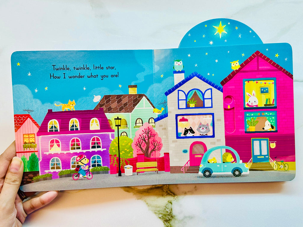 Twinkle Twinkle Little Star Push Pull Book with QR Code to Scan And Sing Along