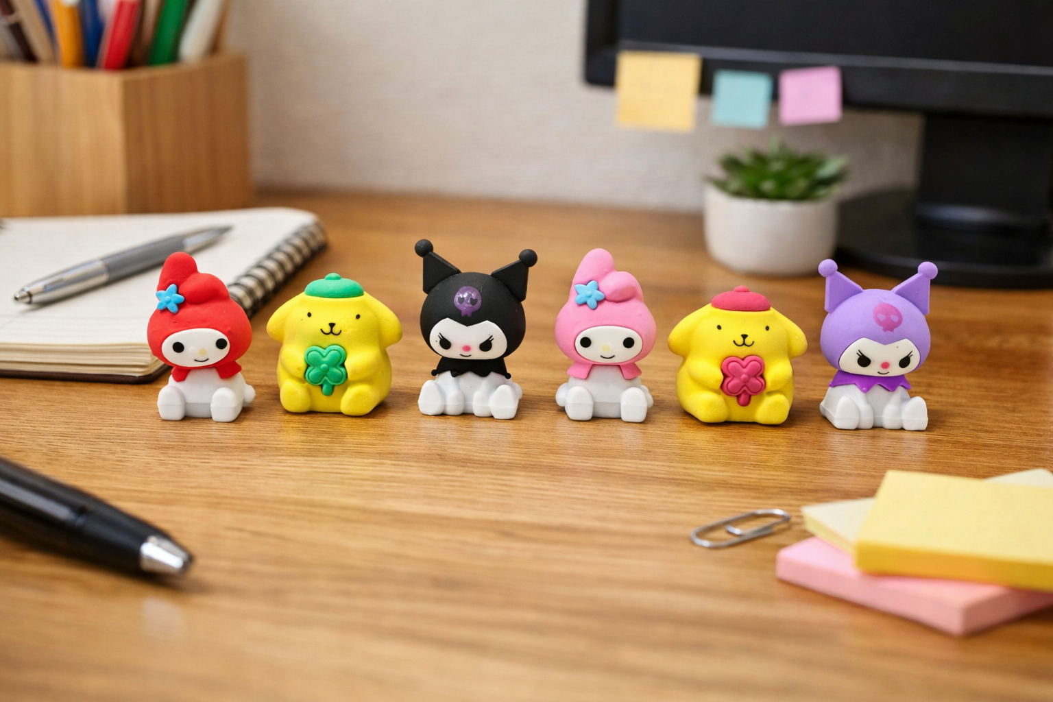 Adorable Sanrio Character Erasers