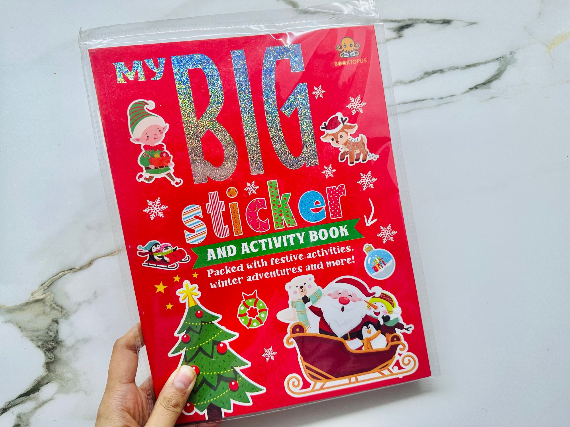 My big sticker and activity book for Christmas