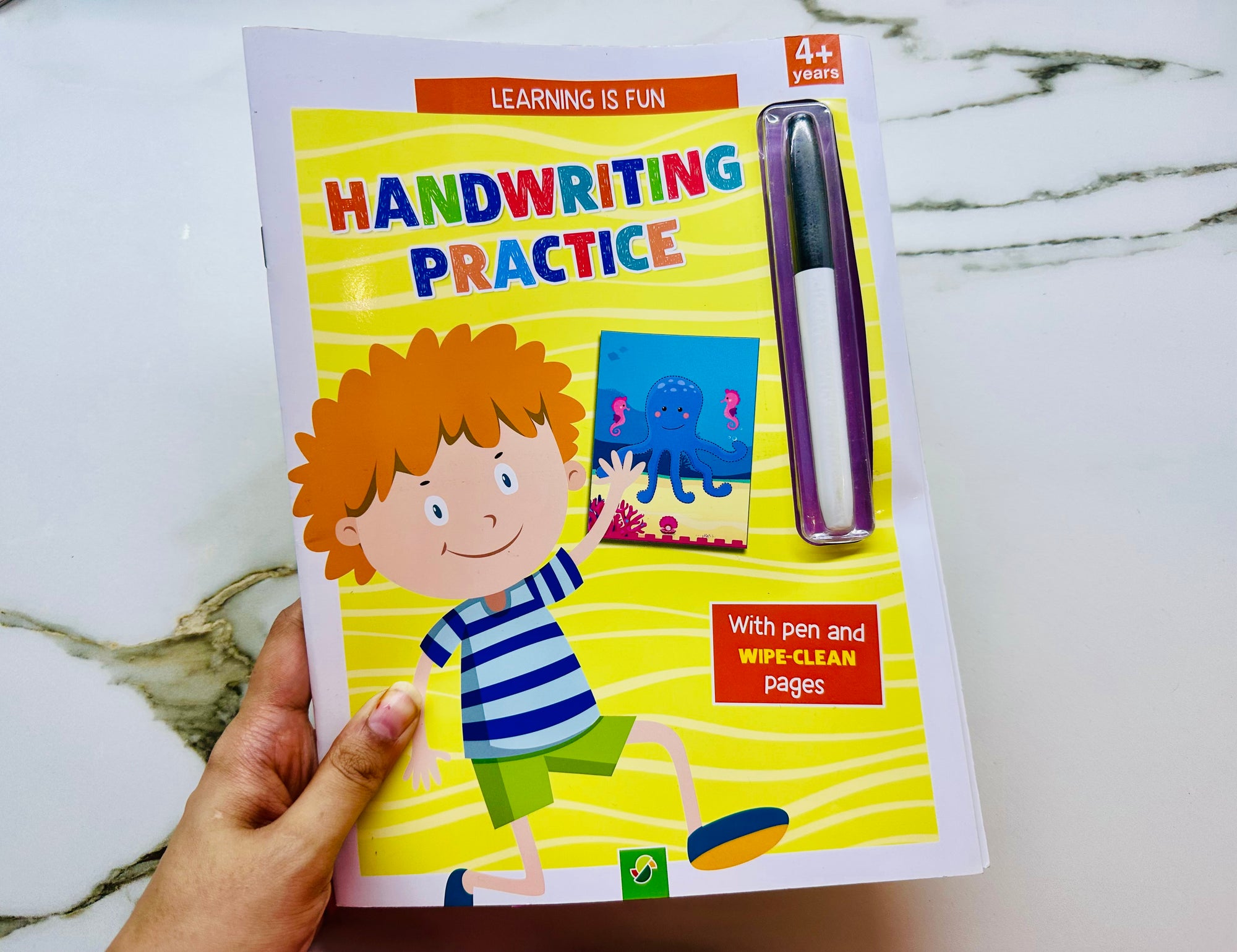 Handwriting Practice Wipe and Clean Book With Pen