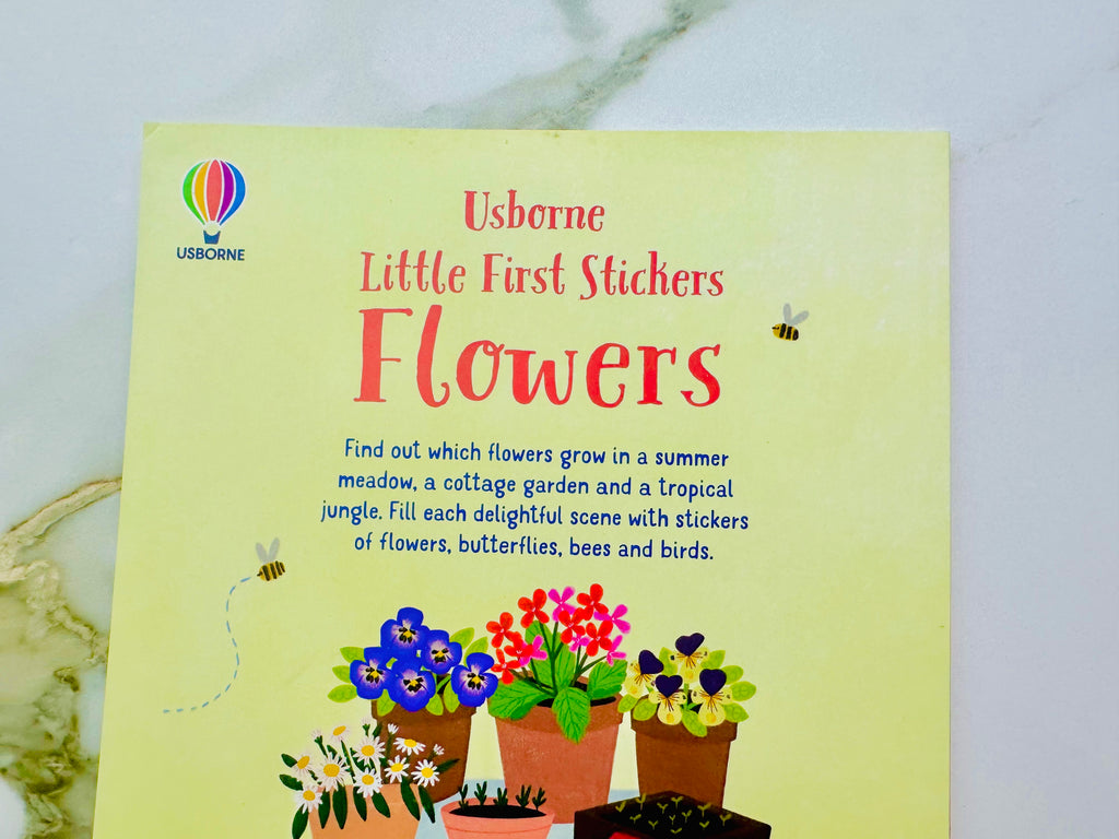 Usborne Little First Flowers Stickers Book