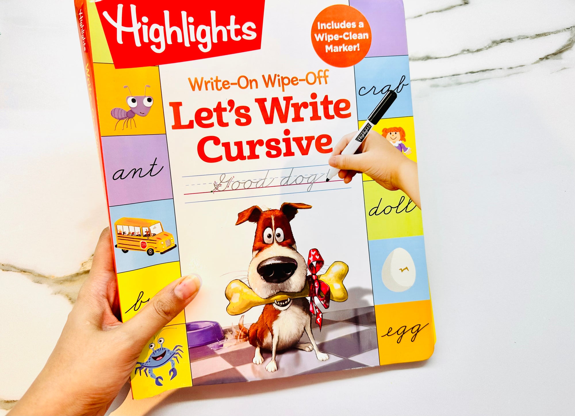 Wipe On Wipe Off Lets Write Cursive Spiral Book