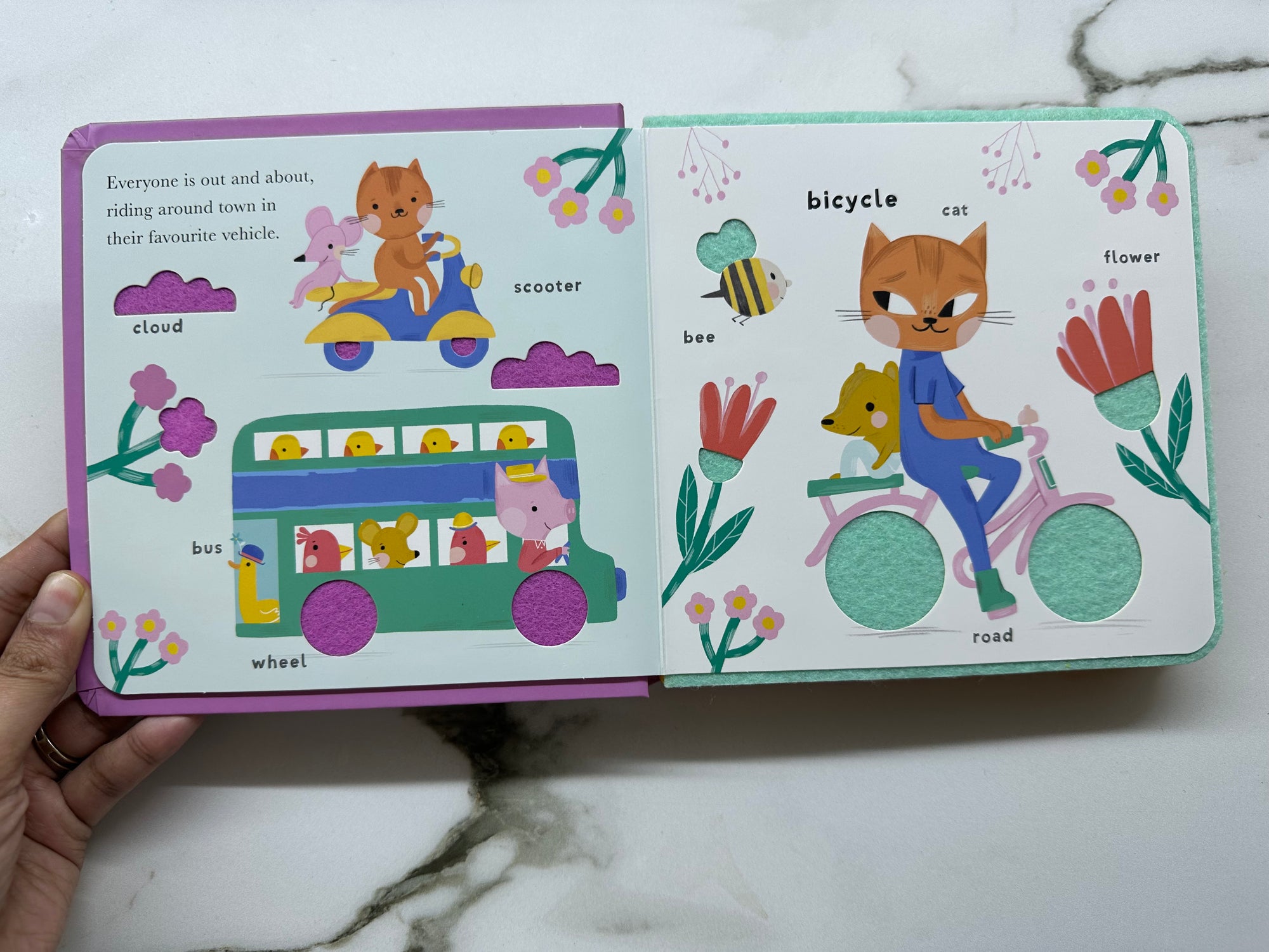 Vroom Felt Soft to touch Book