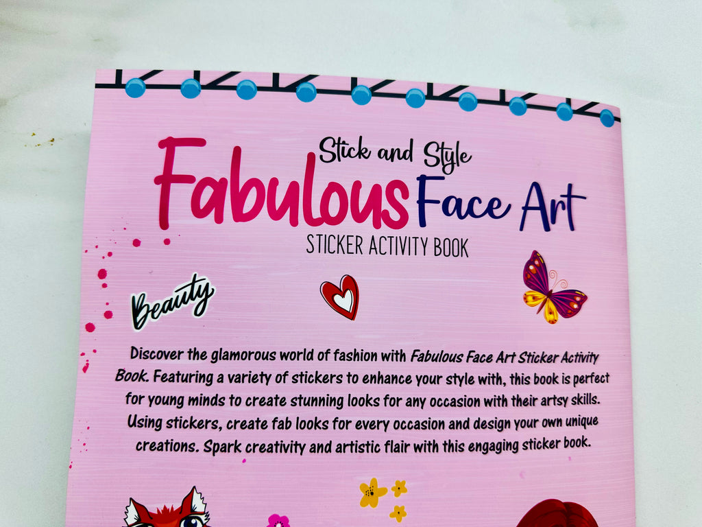 Fabulous Face Art Sticker Activity Book