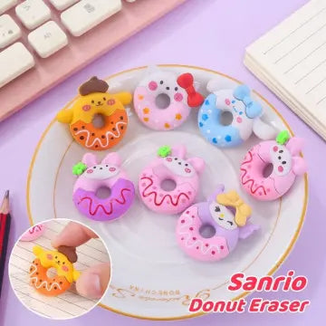 Hello Kitty Theme Donut Eraser / Pencil Topper