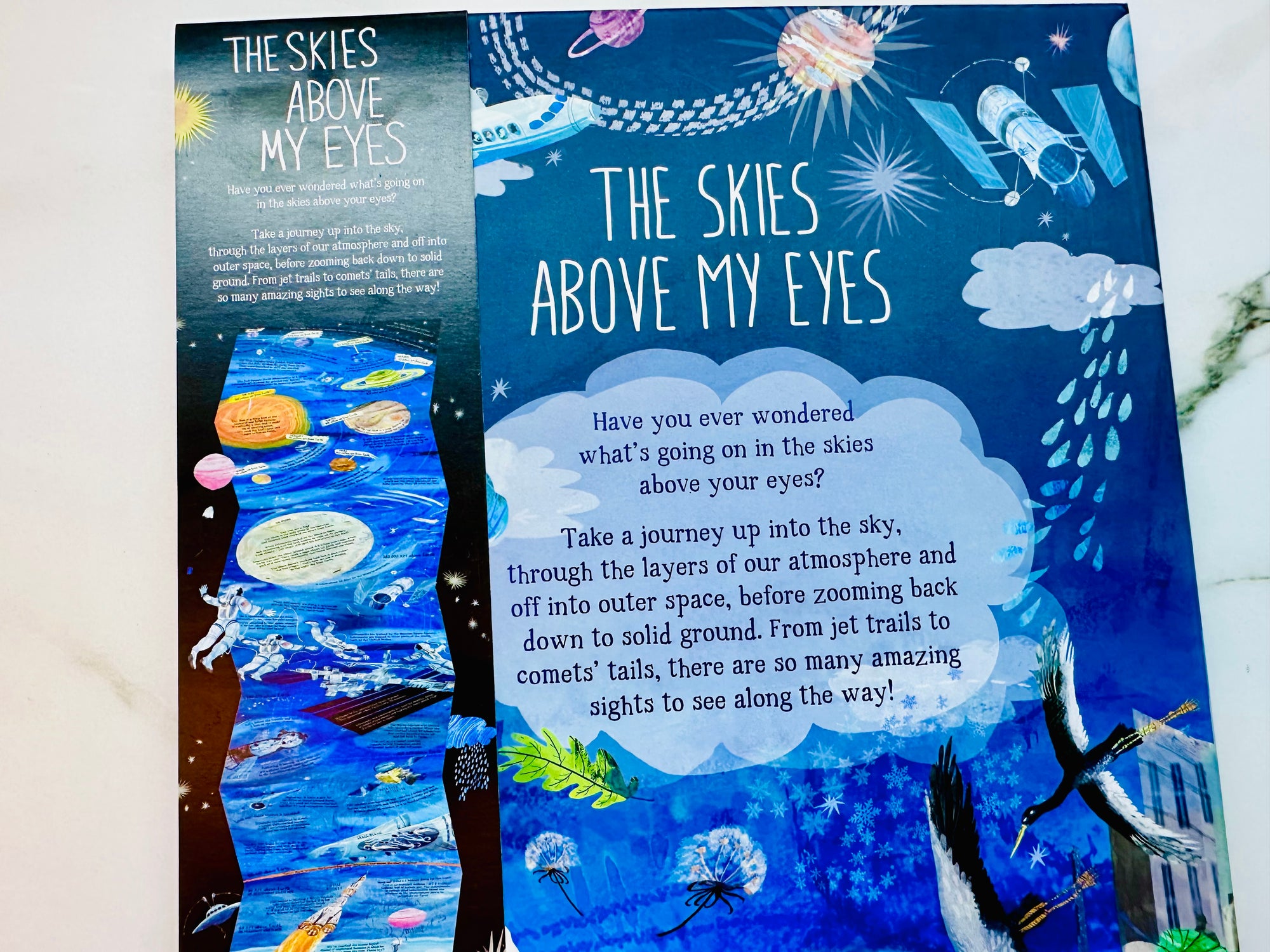 (Look Closer) The Skies Above My Eyes Fold Out Layer Layer Book