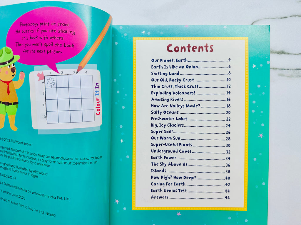 Mountains , Valleys, Rivers And Oceans Puzzle Book