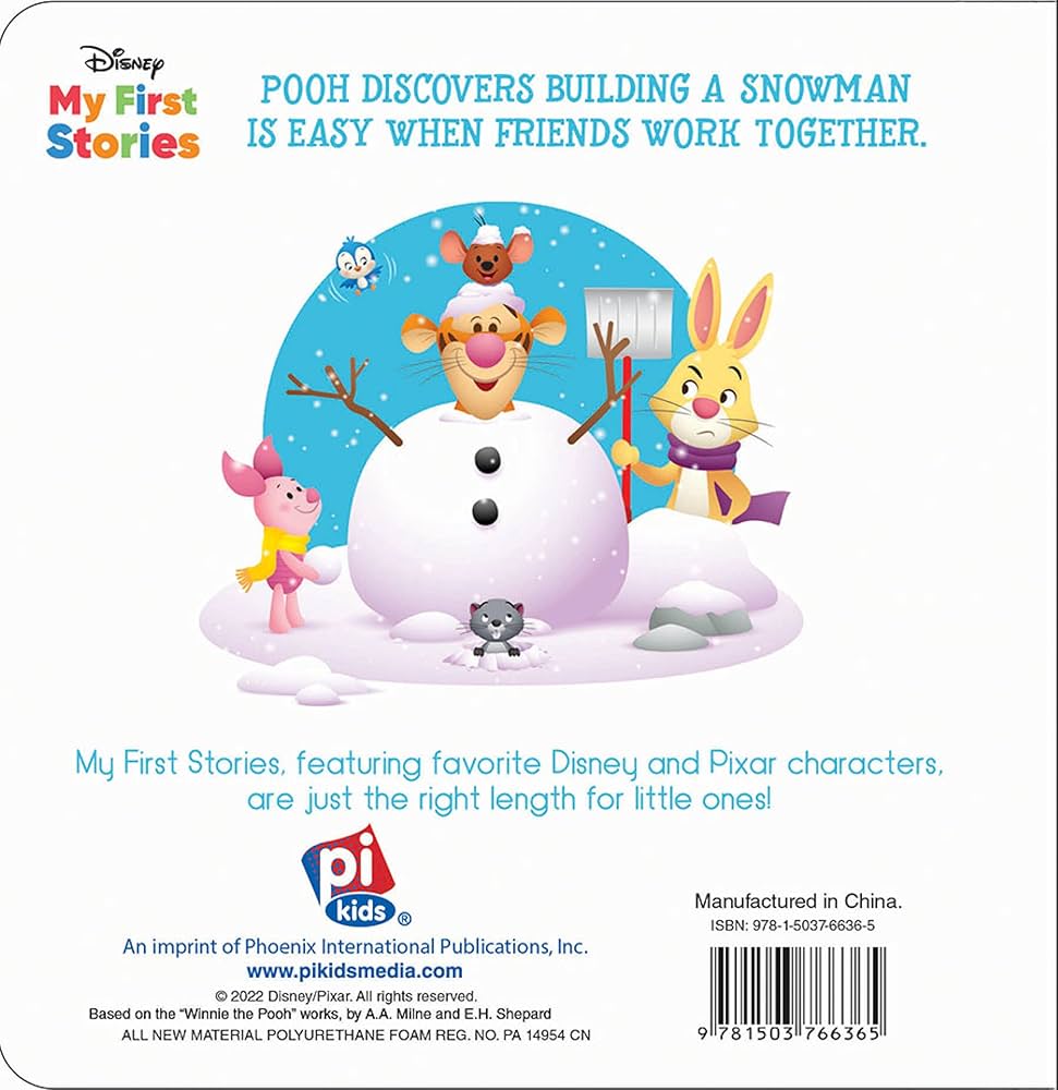 Winnie The Pooh Builds A Snowman